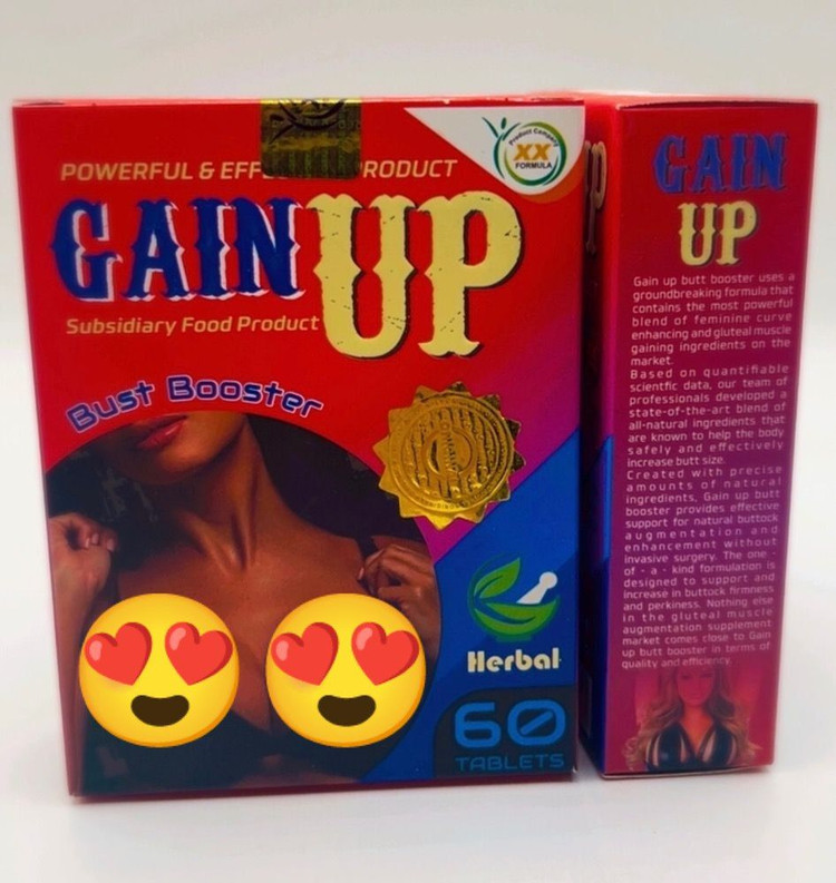قرص افزایش سایز سینه گین اپ Gain Up حجم دهنده سینه 60 عددی اصل